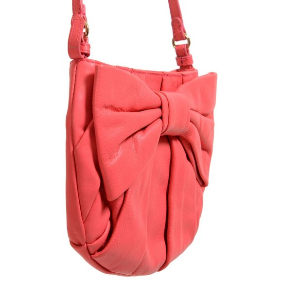 Red Valentino Pink 100% Leather Shoulder Bag